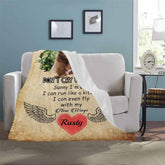 Lofaris Cute Personalized Dog Portrait Throw Blanket As Gift